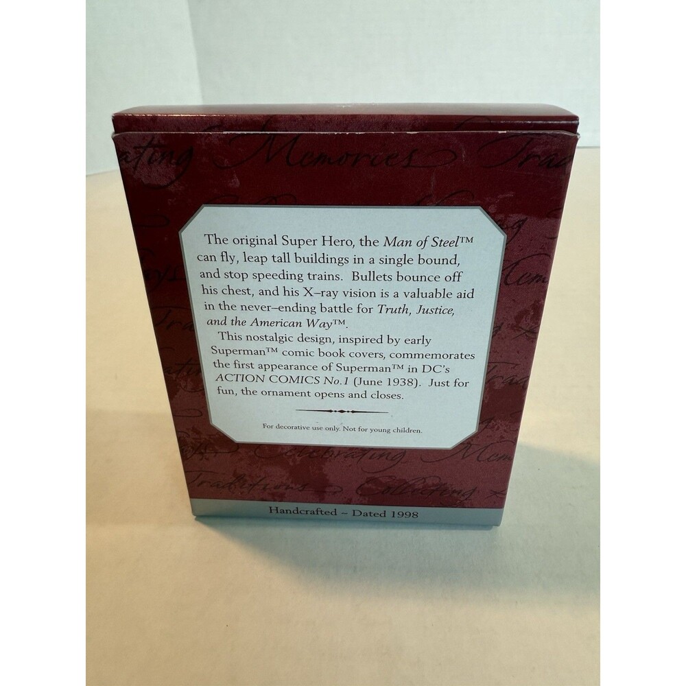 VTG Hallmark Keepsake Ornament‎ Superman Commemorative Ed. 1998 Lunchbox QX6423 - Picture 2 of 5